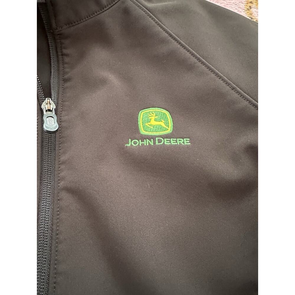 John Deere Dri Duck Women's Medium Lightweight Jacket Full Zip Black